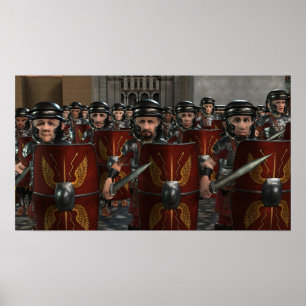 Romanos Marchando Para A Guerra - Pequena Poster