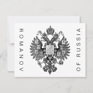 ROMANOV DA RÚSSIA Cartão Postal