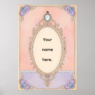 Romantic Blush Vanity Poster