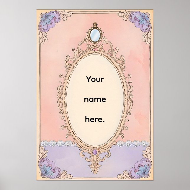 Romantic Blush Vanity Poster (Frente)