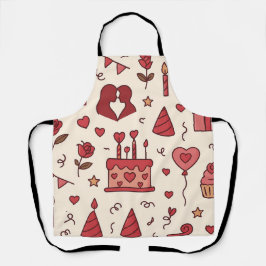 Romantic Celebration Doodle Pattern