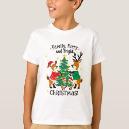 Romantic Couple Christmas Reindeer T-shirt