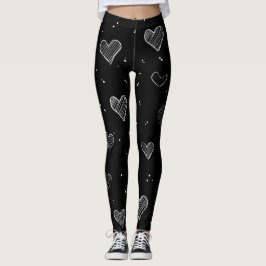 Romantic Heart Pattern Leggings – Perfect Valentin