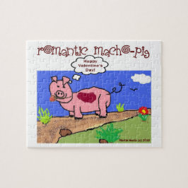 "Romantic Macho Pig" Quebra-cabeça por Blue Beach 