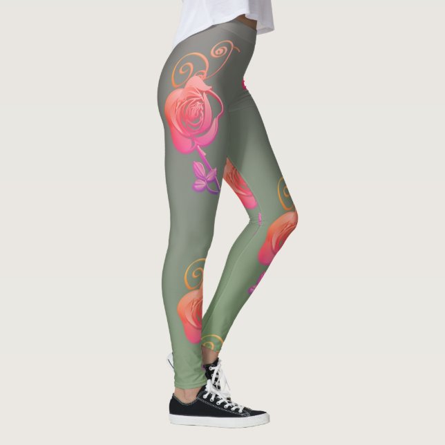Romantic Rose Leggings (Direita)