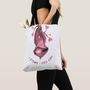 Romantic Sloth Tote Bag Smile
