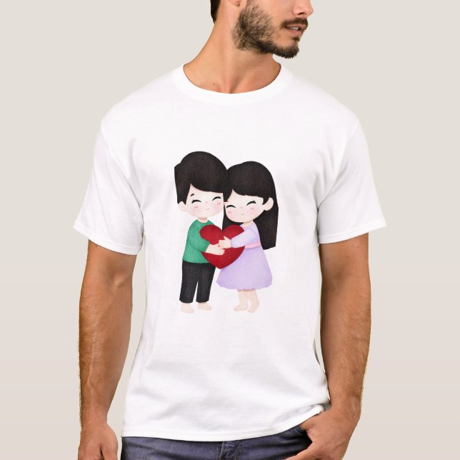 Romantic Valentine’s Day Quote T-Shirt (Frente)