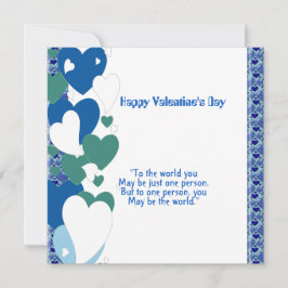 Romântica Citação de Amor Varrendo Cartão de Namor