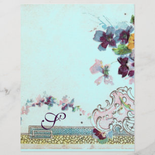 ROMANTICA Pink Azul Panteras Monograma Floral