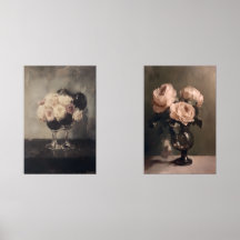 Romântica Rose Bouquet em Vase - Vida Estática Clá