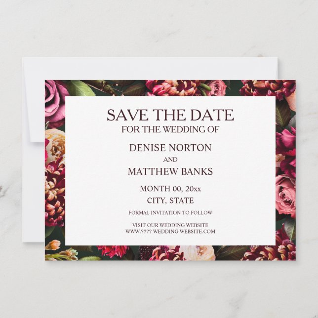 Romântico Chrysanthemum no Emerald (Verso)