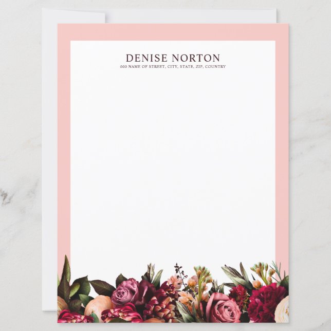 Romântico crisântemo em cor-de-rosa (Frente)