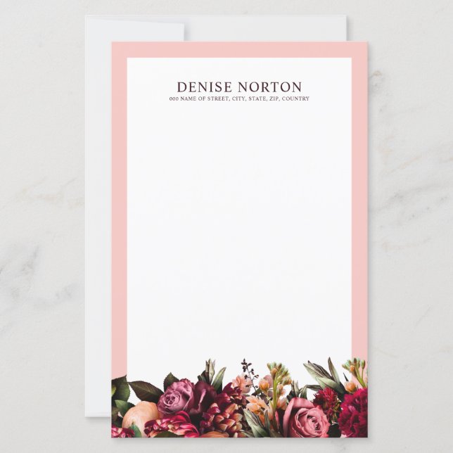 Romântico crisântemo em cor-de-rosa (Frente)