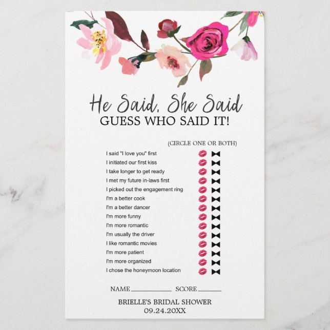 Romântico Fairytale Wreath "Ele Disse Que Ela Diss (Frente)