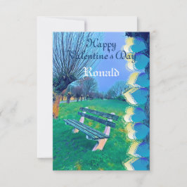 Romântico Feliz Namorados Varrendo Aquarela Cardía