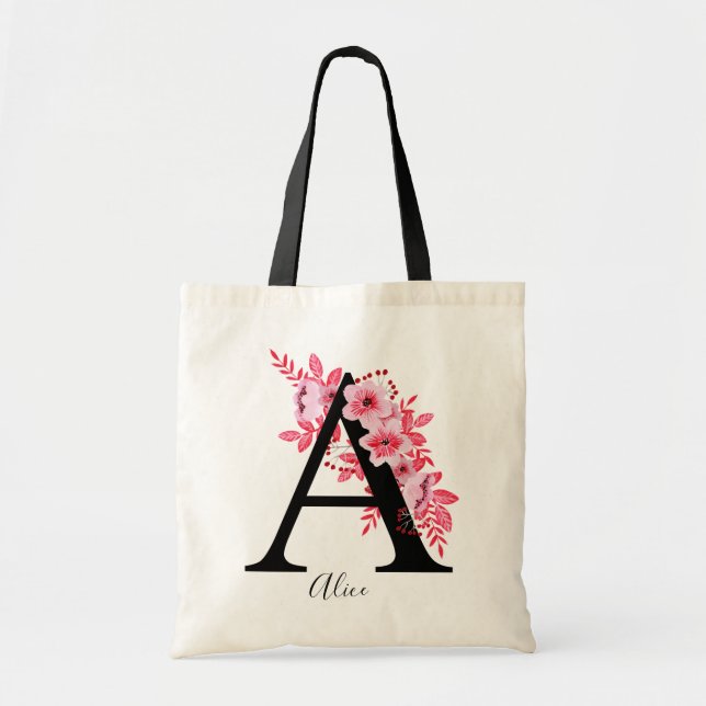 Romântico Floral | Vintage Botanical | bolsa de Br (Frente)