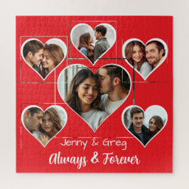 Romântico Modelo de Fotografia Seis Quebra-cabeça