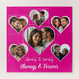 Romântico Modelo de Fotografia Seis Quebra-cabeça