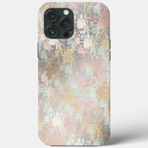 Romântico, ouro, Teal, Aquarela, Quic, Ti Floral