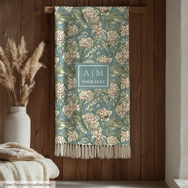 Romântico Pimpernel Morris Inspirou o cobertor per (Romantic Pimpernel Morris Inspired Custom Blanket)