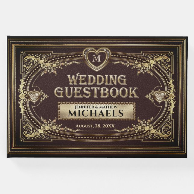 Romântico Vintage - Livro de Convidados (Frente)