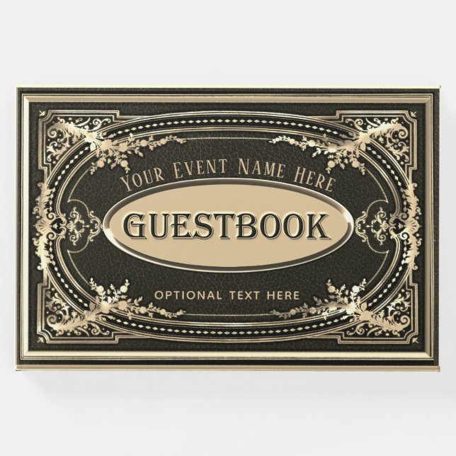 Romântico Vintage - Livro de Convidados (Frente)