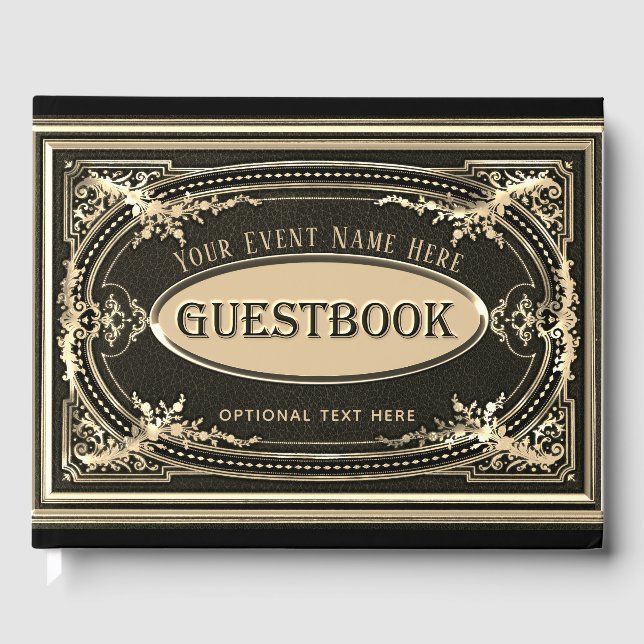 Romântico Vintage - Livro de Convidados (Frente)