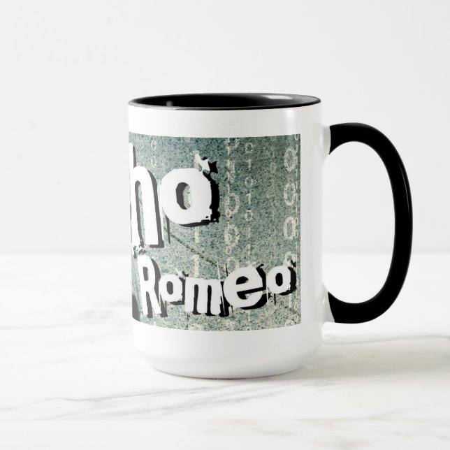 Romeo psicótico 15 onças. Caneca do envoltório (Direita)