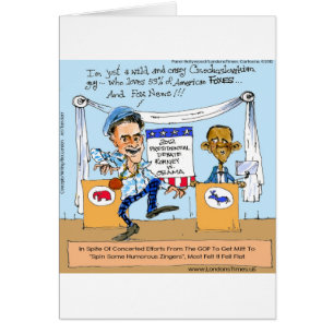 Romney Tenta Zingers em Obama Presentes e Cartões 