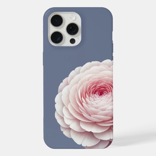Rompante Rosa Azul Ardósia Floral (Verso)