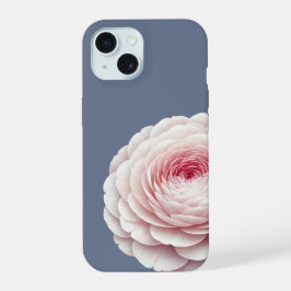 Rompante Rosa Floral Azul Ardósia