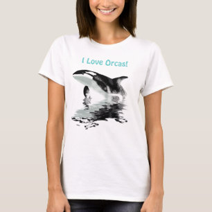 ROMPENDO a camisa Curto-sleeved ORCA