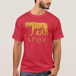 Romulus, Remus, e t-shirt romanos do gráfico do