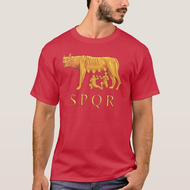 Romulus, Remus, e t-shirt romanos do gráfico do (Frente)
