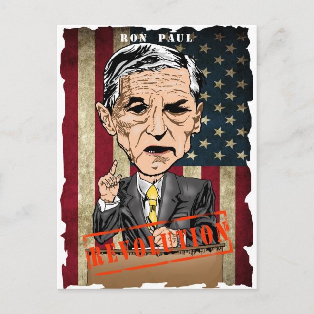 RON PAUL 2012 CARTÃO POSTAL (Frente)