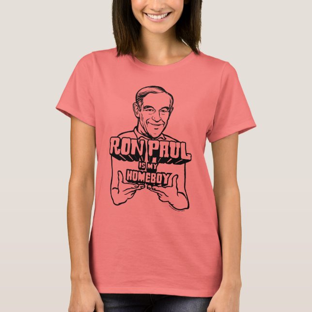 Ron Paul É Minha Camisa De Ficar em casa (Frente)