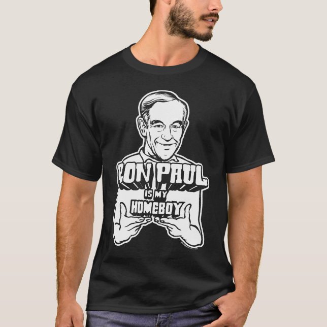 Ron Paul é minha camisa do ficar em casa (Frente)