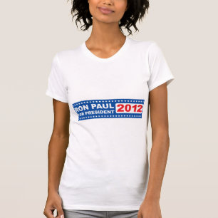 Ron Paul para a fêmea 2012 do presidente t-shirt