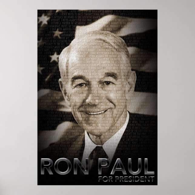 Ron Paul para a Poster da campanha do Presidente 2 (Frente)