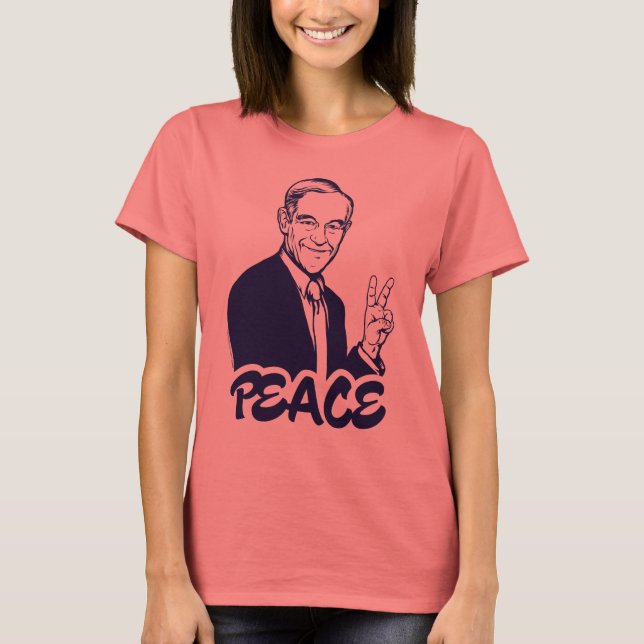 Ron Paul Peace T-Shirt (Frente)
