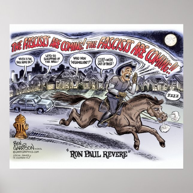 Ron Paul Revere Poster (Frente)