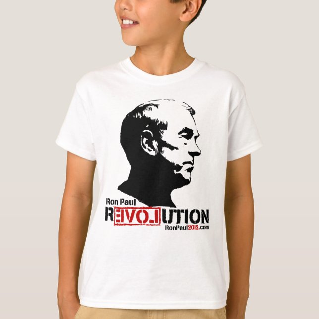 Ron Paul Revolution 2012 T-Shirt (Frente)