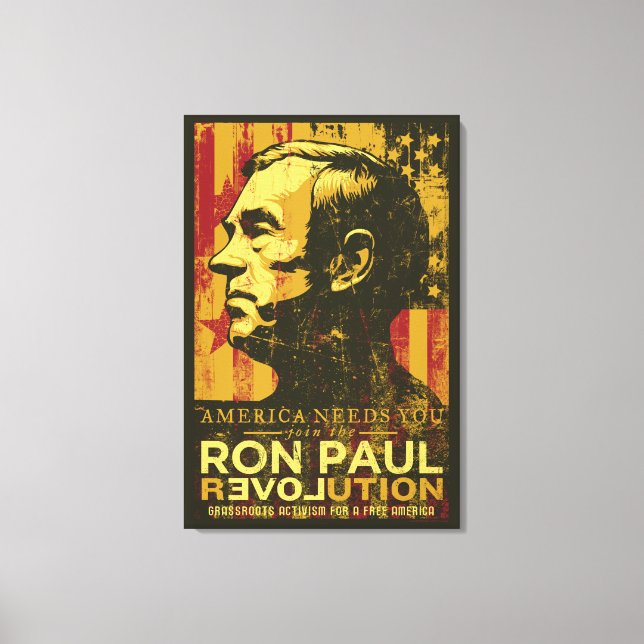 Ron Paul Revolution Canvas (Frente)