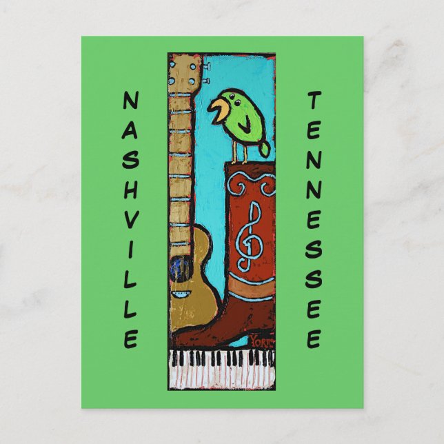 Ron York Art Nashville, cartão postal TN (Frente)