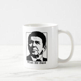 Ronald Regan - o que disse a caneca de café