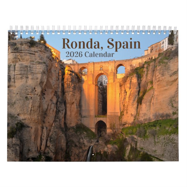Ronda, Espanha 2026 Calendário Fotográfico (Capa)