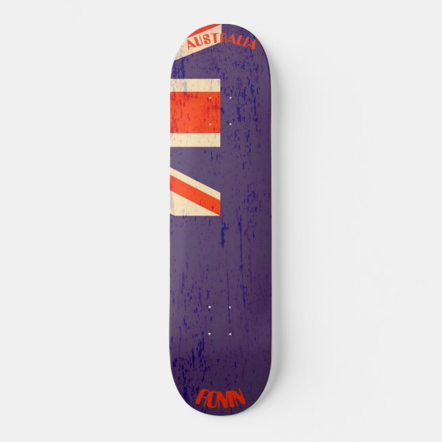 RONIN Austrália Apex Pro Flag Skateboard Deck (Frente)