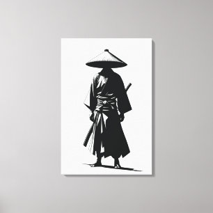 Ronin Silencioso - Impressão em Tela Arte de Pared