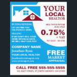 Roof Tops, Realtor, Agente Estatal Folheto Publici<br><div class="desc">Roof Tops,  Realtor,  Agentes Estaduais Anunciando Folhetos Pela Loja De Cartão de visita.</div>