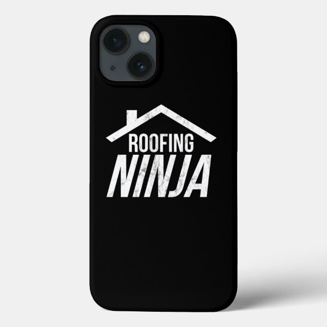 Roofer Design Funny Ninja Roofing Work Profession  (Verso)